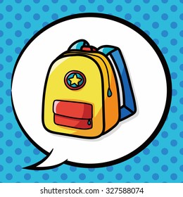 bag color doodle , speech bubble