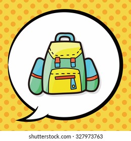 bag color doodle , speech bubble