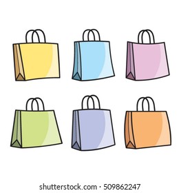 bag color variations-vector drawing