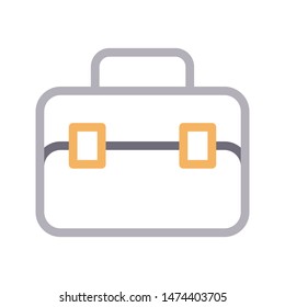 bag colour line vector icon