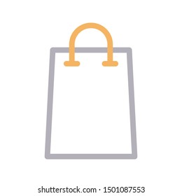 bag colour line vector icon