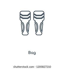 Bag concept line icon. Linear Bag concept outline symbol design. This simple element illustration can be used for web and mobile UI/UX.