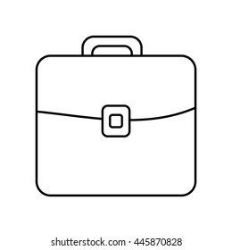Bag concept represented by suitcase icon. isolated and flat illustration 