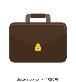 Bag concept represented by suitcase icon. isolated and flat illustration 