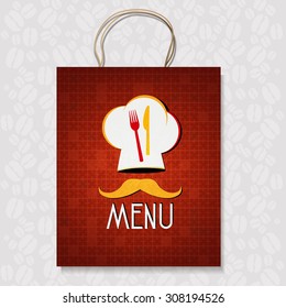 Bag Corporate identity Menu Restaurant Background coffee beans