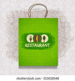 Bag Corporate identity Menu Restaurant Background coffee beans