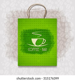 Bag Corporate identity Menu Restaurant Background coffee beans