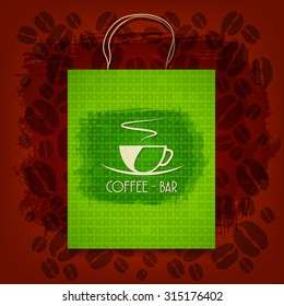 Bag Corporate identity Menu Restaurant Background coffee beans
