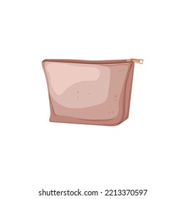 bag cosmetic pouch cartoon. bag cosmetic pouch sign. isolated symbol vector illustration