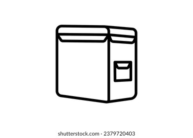 Bag Delivery. Icon related to Delivery. Suitable for web site design, app, user interfaces. Line icon style. Simple vector design editable
