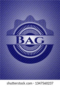 Bag  denim background