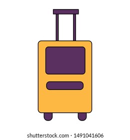 Bag design, Baggage luggage tourism travel vacation trip journey and accessory theme Vector illustration