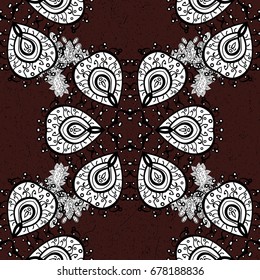 Bag design. Hand-drawn vector mandala with colored abstract pattern on a brown background.