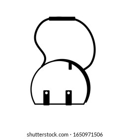 Icono de diseño de la bolsa, vector, signo y símbolo 
