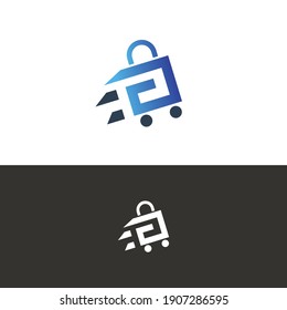 Bag Design Illustration trolly, Vector Template Suitable for Creative Industries, Dileveri, restaurants, packages, shops, and Related Business Industries