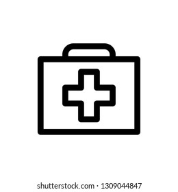 Bag doctor icon simple