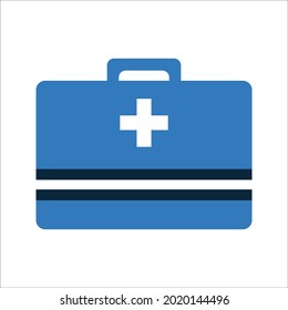 Bag, doctor, suitcase, transplant icon. Vector design isolated on a white background.