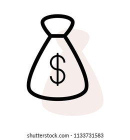 bag dollar cash 