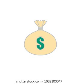 bag dollar vector
