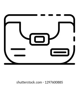 Bag for drone icon. Outline bag for drone vector icon for web design isolated on white background