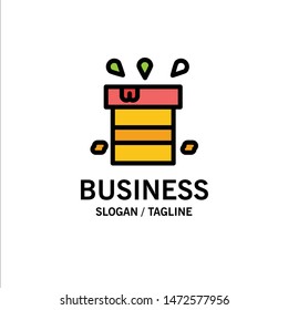 Bag, Dry, Miscellaneous, Resistant, Water Business Logo Template. Flat Color