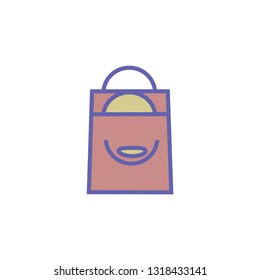 Bag Filled Outline Icon