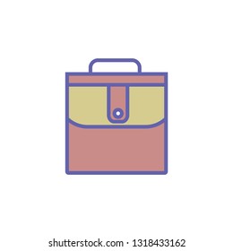 Bag Filled Outline Icon