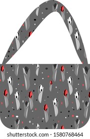 Bag floral pattern with tulips.Vector illustration.For prints, books, bags Wallpaper, textiles, greeting cards.