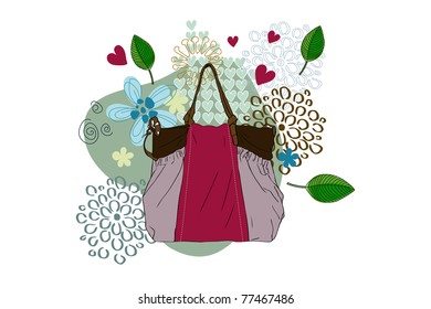 bag and flower