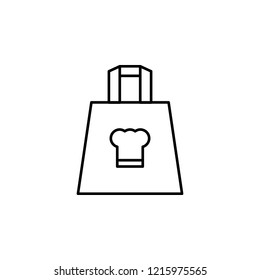 bag for food icon. Element of food icon. Thin line icon for website design and development, app development. Premium icon