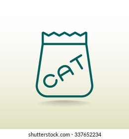 bag of food for pets icon
