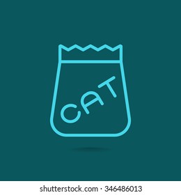 bag of food for pets icon