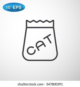 bag of food for pets icon