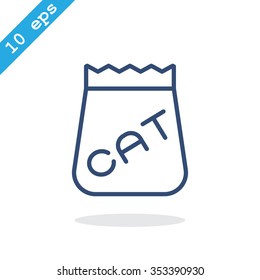 bag of food for pets icon