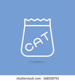 bag of food for pets icon