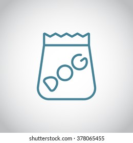 bag of food for pets icon
