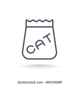 bag of food for pets icon