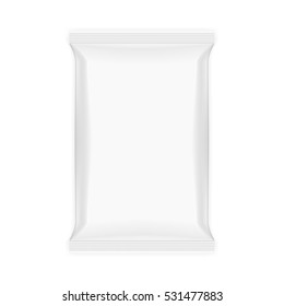 Bag For Food Or Snack Template. EPS10 Vector