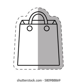 bag gift shopping cut line vector illustration eps 10