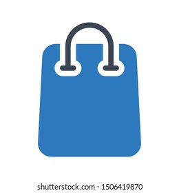 bag glyph colour vector icon