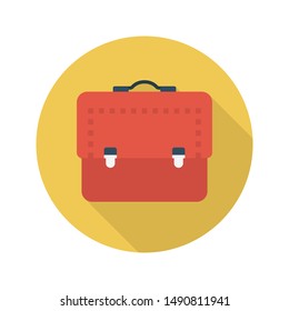 bag glyph flat vector icon