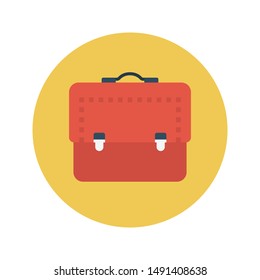 bag glyph flat vector icon