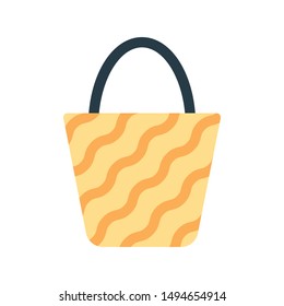 bag glyph flat vector icon
