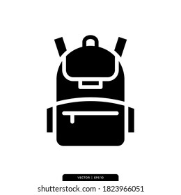 bag glyph style icon vector logo template