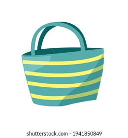 A bag for going to the beach or relaxing. Isolated element on a white background