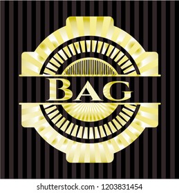 Bag  gold emblem