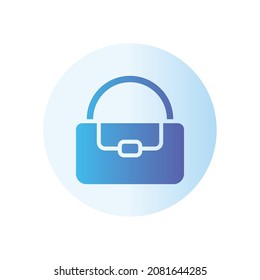 icono de degradado de bolso aislado en fondo blanco