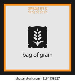 bag of grain vector icon