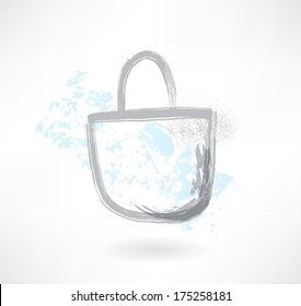 Bag grunge icon