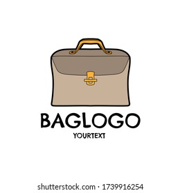 bag hand drawn logo design